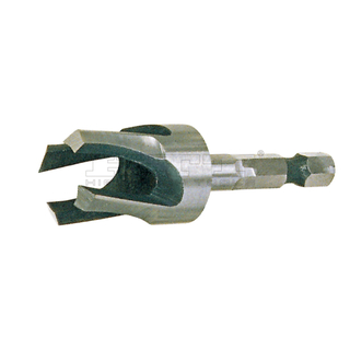 4-Claw Cutter Plug Cutter w/DIN6.35E Hex Shank